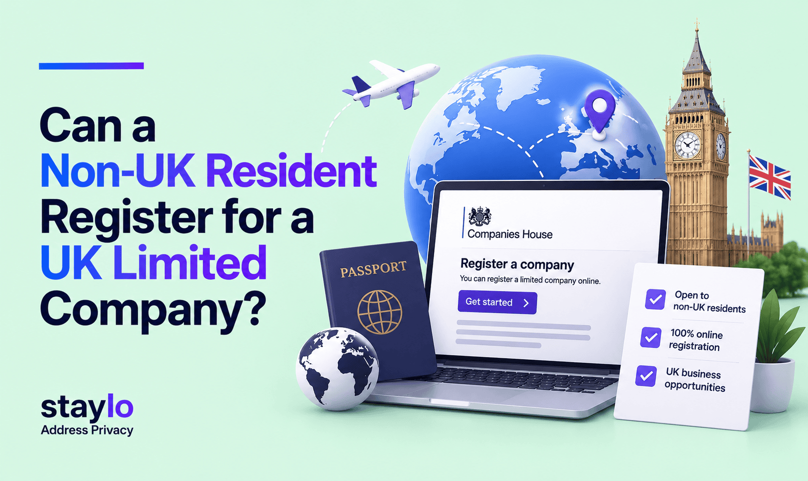 Can a non-UK resident register for a UK limited company?